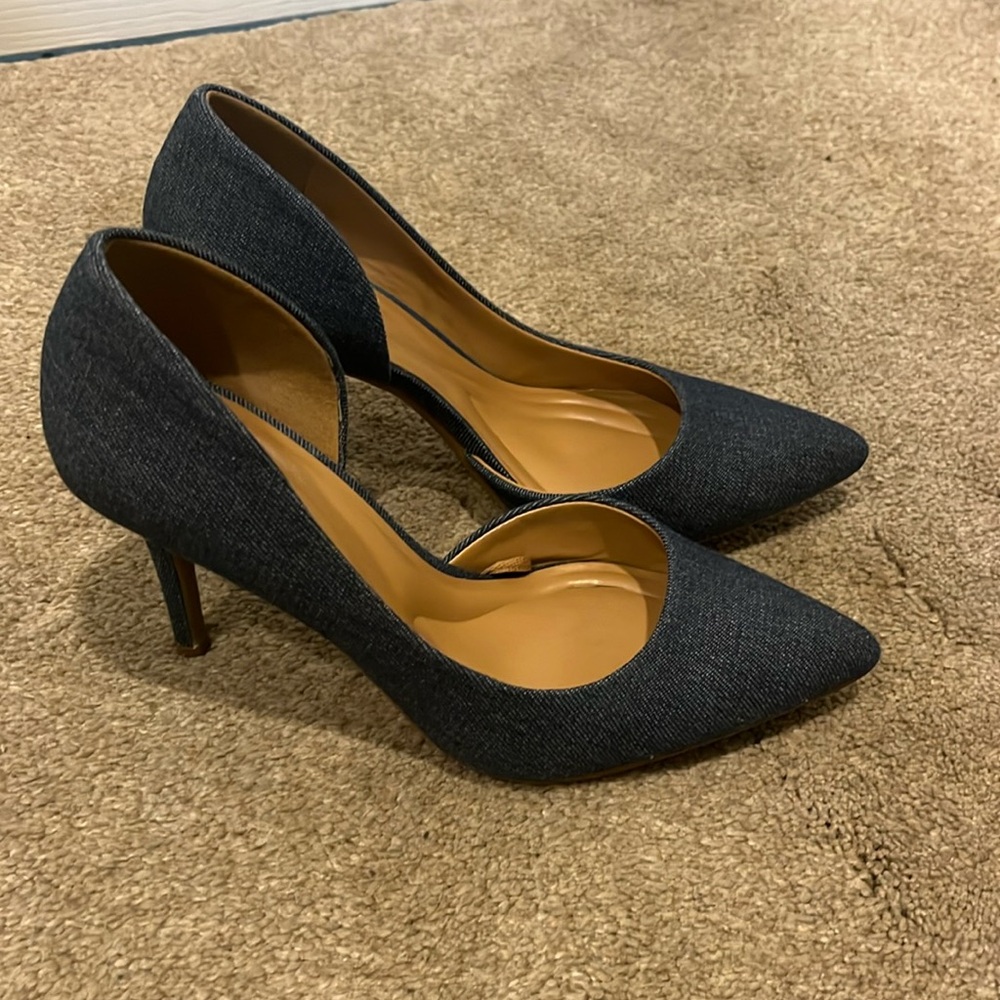 Brand new Denim heels